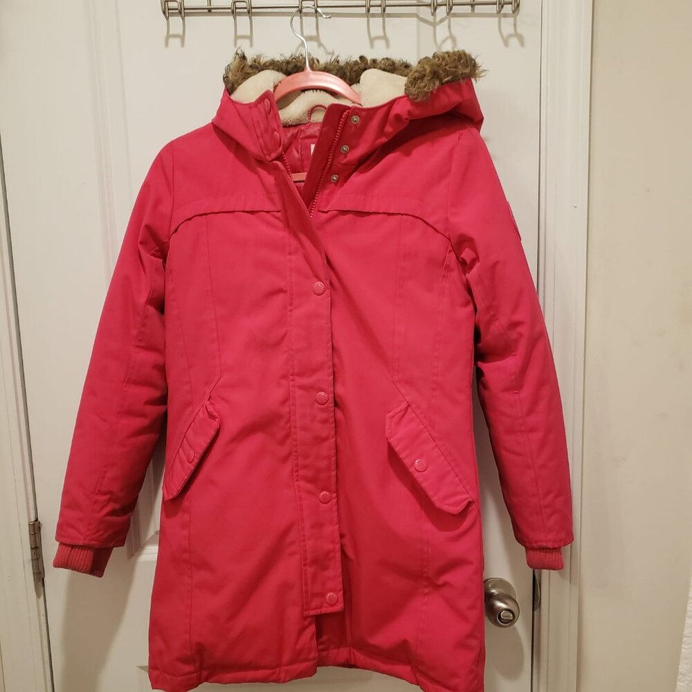 GAP (Girls) Kids  ColdControl Ulta Max Down Parka. Pink Hibiscus XXL